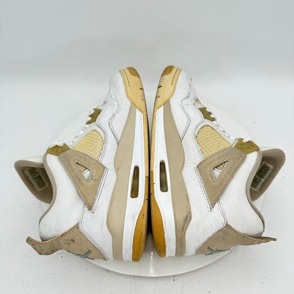 Nike Air Jordan 4 Retro Men Size 7Y Women 8.5 487724-118 Sand Linen Shoes - Picture 6 of 11